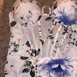 Floral bathing suit